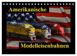 Amerikanische Modelleisenbahnen (Tischkalender 2024 DIN A5 quer), CALVENDO Monatskalender von Laue,  Ingo