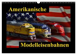 Amerikanische Modelleisenbahnen (Wandkalender 2024 DIN A3 quer), CALVENDO Monatskalender von Laue,  Ingo