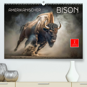 Amerikanischer Bison (Premium, hochwertiger DIN A2 Wandkalender 2024, Kunstdruck in Hochglanz) von Roder,  Peter