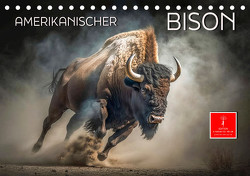 Amerikanischer Bison (Tischkalender 2024 DIN A5 quer), CALVENDO Monatskalender von Roder,  Peter