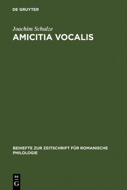 Amicitia vocalis von Schulze,  Joachim