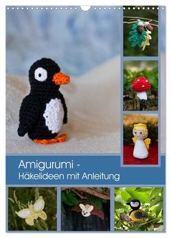 Amigurumi – Häkelideen mit Anleitung (Wandkalender 2024 DIN A3 hoch), CALVENDO Monatskalender von Schlögl,  Brigitte