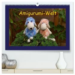 Amigurumi-Welt (hochwertiger Premium Wandkalender 2024 DIN A2 quer), Kunstdruck in Hochglanz von Schneller,  Helmut