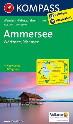 KOMPASS Wanderkarte Ammersee – Wörthsee – Pilsensee von KOMPASS-Karten GmbH