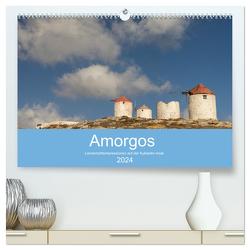 Amorgos – Kykladenimpressionen (hochwertiger Premium Wandkalender 2024 DIN A2 quer), Kunstdruck in Hochglanz von Rusch,  Winfried