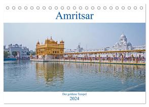 Amritsar – Der goldene Tempel (Tischkalender 2024 DIN A5 quer), CALVENDO Monatskalender von Leonhardy,  Thomas