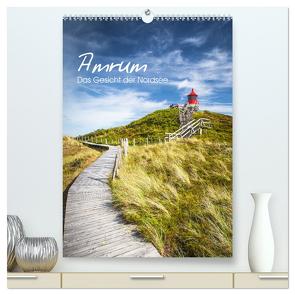 Amrum – Das Gesicht der Nordsee (hochwertiger Premium Wandkalender 2024 DIN A2 hoch), Kunstdruck in Hochglanz von Daum,  Lars