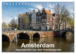 Amsterdam – Impressionen aus dem Grachtengordel (Tischkalender 2024 DIN A5 quer), CALVENDO Monatskalender von Seethaler,  Thomas