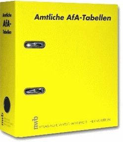 Amtliche Abschreibungstabellen (AfA) mit 12 Monaten Mindestbezug von Bundesfinanzministerium