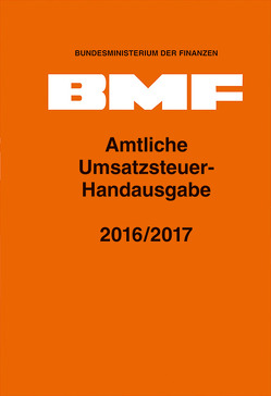 Amtliche Umsatzsteuer-Handausgabe 2016/2017