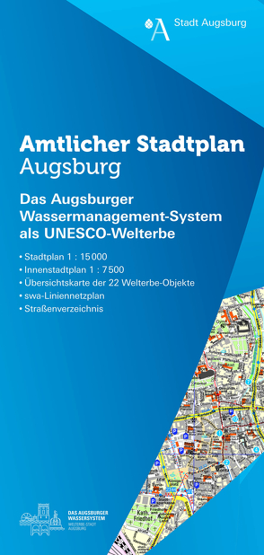 Amtlicher Stadtplan Augsburg von Stadt Augsburg,  Geodatenamt der