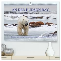 AN DER HUDSON BAY (hochwertiger Premium Wandkalender 2024 DIN A2 quer), Kunstdruck in Hochglanz von Junio,  Michele
