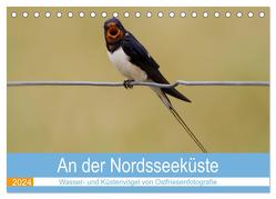 An der Nordseeküste – Wasser- und Küstenvögel fotografiert von Ostfriesenfotografie (Tischkalender 2024 DIN A5 quer), CALVENDO Monatskalender von Betten - Ostfriesenfotografie,  Christina