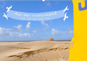 An der Waterkant mit Jan Cux und Cuxi (Wandkalender 2023 DIN A2 quer) von Exner,  Kornelia, kexDESIGN