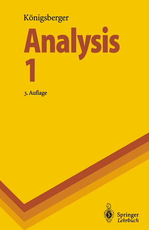 Analysis 1 von Königsberger,  Konrad