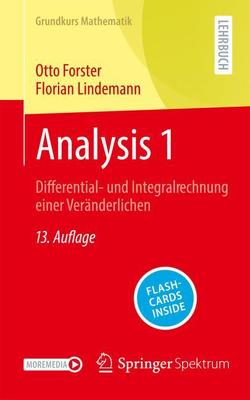 Analysis 1 von Forster,  Otto, Lindemann,  Florian