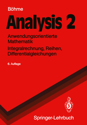 Analysis 2 von Böhme,  Gert