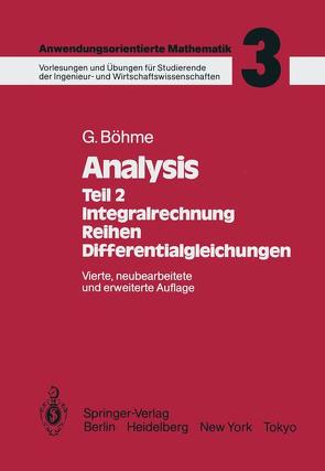 Analysis von Böhme,  Gert