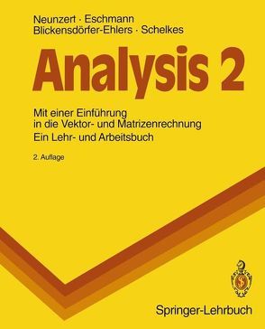 Analysis von Blickensdörfer-Ehlers,  Arndt, Eschmann,  Winfried G., Neunzert,  Helmut, Schelkes,  Klaus