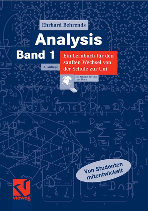 Analysis Band 1 von Behrends,  Ehrhard