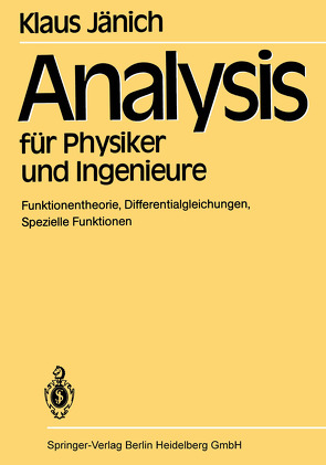 Analysis für Physiker und Ingenieure von Jänich,  K.