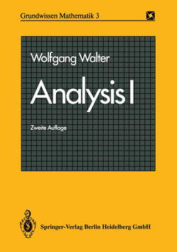 Analysis I von Walter,  Wolfgang