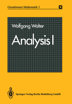 Analysis I von Walter,  Wolfgang