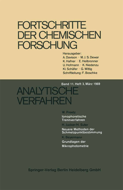 Analytische Verfahren von Beyermann,  K., Jucker,  H., Preetz,  W., Suter,  H.