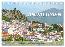 Andalusien – Weiße Dörfer und wilde Natur (Tischkalender 2024 DIN A5 quer), CALVENDO Monatskalender von Feuerer,  Jürgen