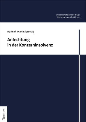 Anfechtung in der Konzerninsolvenz von Sonntag,  Hannah Maria