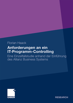 Anforderungen an ein IT-Programm-Controlling von Haack,  Florian