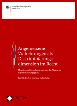 Angemessene Vorkehrungen als Diskriminierungsdimension im Recht von Eichenhofer,  Eberhard