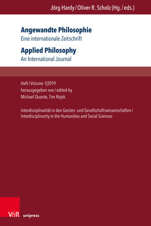 Angewandte Philosophie. Eine internationale Zeitschrift / Applied Philosophy. An International Journal von Gethmann,  Carl Friedrich, Gutmann,  Thomas, Hoffmann-Rehnitz,  Philip R., Martus,  Steffen, Pfister,  Ulrich, Quante,  Michael, Renn,  Ortwin, Rojek,  Tim, Thomalla,  Erika, Wagner-Egelhaaf,  Martina, Zimmer,  Daniel