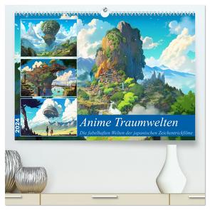 Anime Traumwelten (hochwertiger Premium Wandkalender 2024 DIN A2 quer), Kunstdruck in Hochglanz von Waurick,  Kerstin