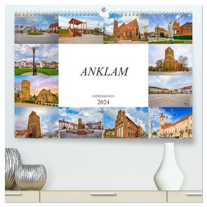 Anklam Impressionen (hochwertiger Premium Wandkalender 2024 DIN A2 quer), Kunstdruck in Hochglanz von Meutzner,  Dirk