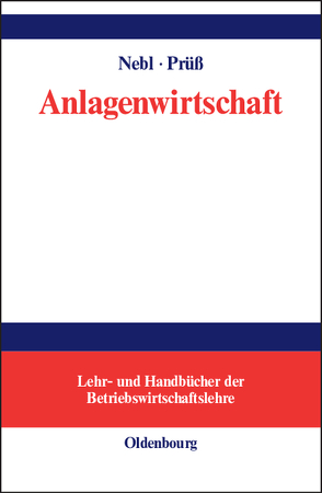 Anlagenwirtschaft von Nebl,  Theodor, Prüß,  Henning