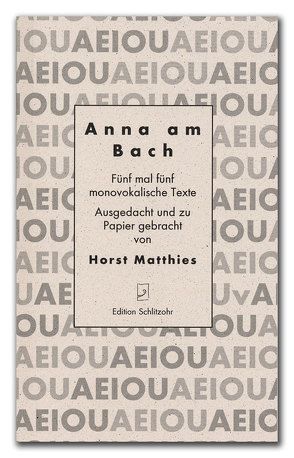 Anna am Bach von Matthies,  Horst