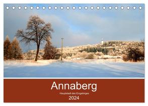 Annaberg – Hauptstadt des Erzgebirges (Tischkalender 2024 DIN A5 quer), CALVENDO Monatskalender von Roick,  Reinalde