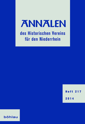 Annalen des Historischen Vereins für den Niederrhein