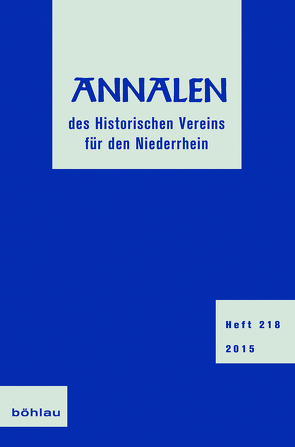 Annalen des Historischen Vereinsfür den Niederrhein