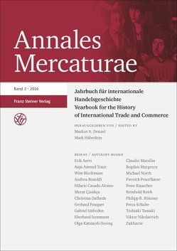 Annales Mercaturae 2 (2016) von Denzel,  Markus A., Häberlein ,  Mark