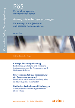 Anonymisierte Bewerbungen von Gourmelon,  Andreas, Gros,  Gerhard