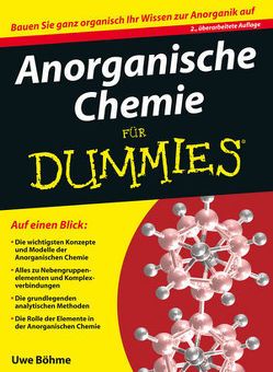 Anorganische Chemie für Dummies von Böhme,  Uwe