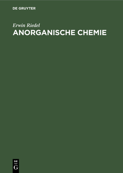 Anorganische Chemie von Riedel,  Erwin