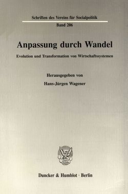 Anpassung durch Wandel. von Wagener,  Hans-Jürgen