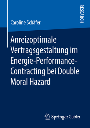 Anreizoptimale Vertragsgestaltung im Energie-Performance-Contracting bei Double Moral Hazard von Schäfer,  Caroline