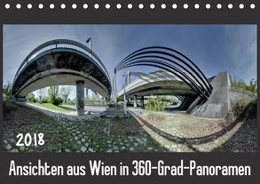 Ansichten aus Wien in 360-Grad-Panoramen (Tischkalender 2018 DIN A5 quer) von Braun,  Werner