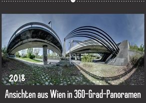 Ansichten aus Wien in 360-Grad-Panoramen (Wandkalender 2018 DIN A2 quer) von Braun,  Werner