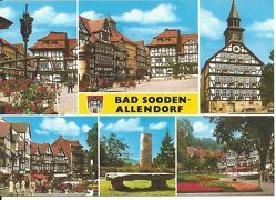 Ansichtskarte Bad Sooden-Allendorf: Marktplatz, Diebesturm, Rathaus