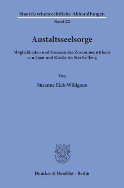 Anstaltsseelsorge. von Eick-Wildgans,  Susanne